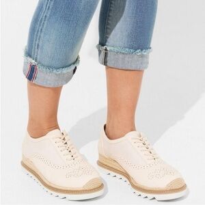 TORRID - Women’s Shoes, Lace-up, Oxford, Brogues, 7WW (Wide Width), Almond
